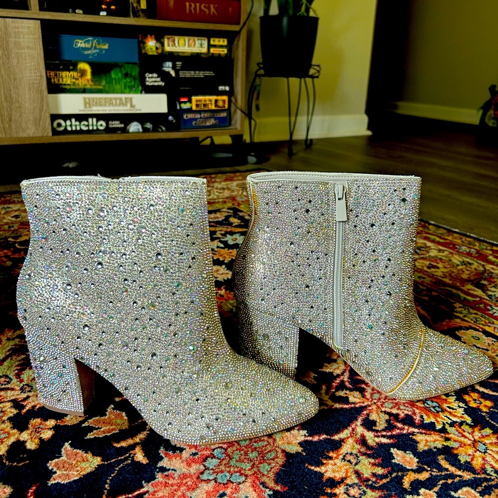 Torrid X Betsey Johnson Size 10.5 Gemstone Booties
